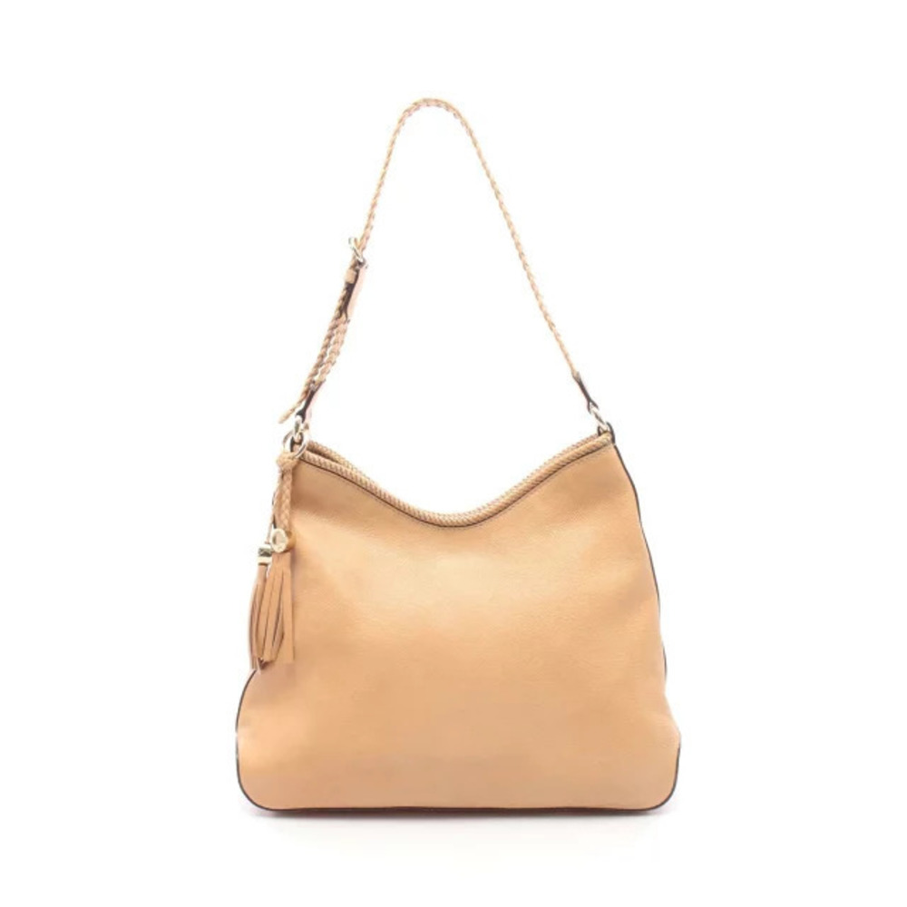 Gucci Marrakech Shoulder Bag Leather Beige Cream